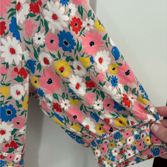 Boden Eva Pink Floral/Milkshake Jersey Midi Dress Size 4 Petite - Picture 5 of 12